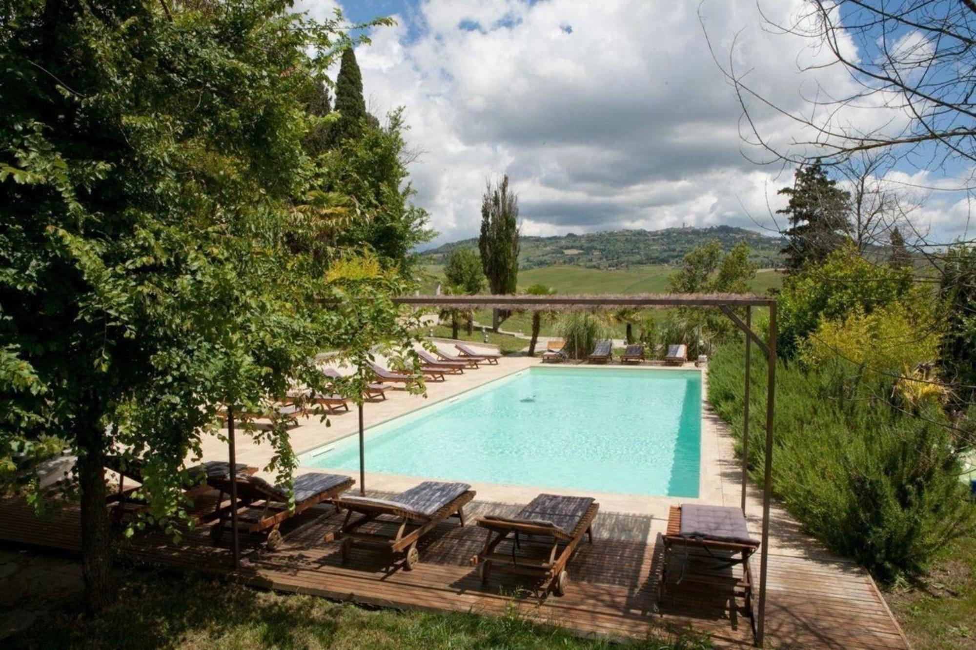 Ferienwohnung In Volterra Mit Garten Exterior foto