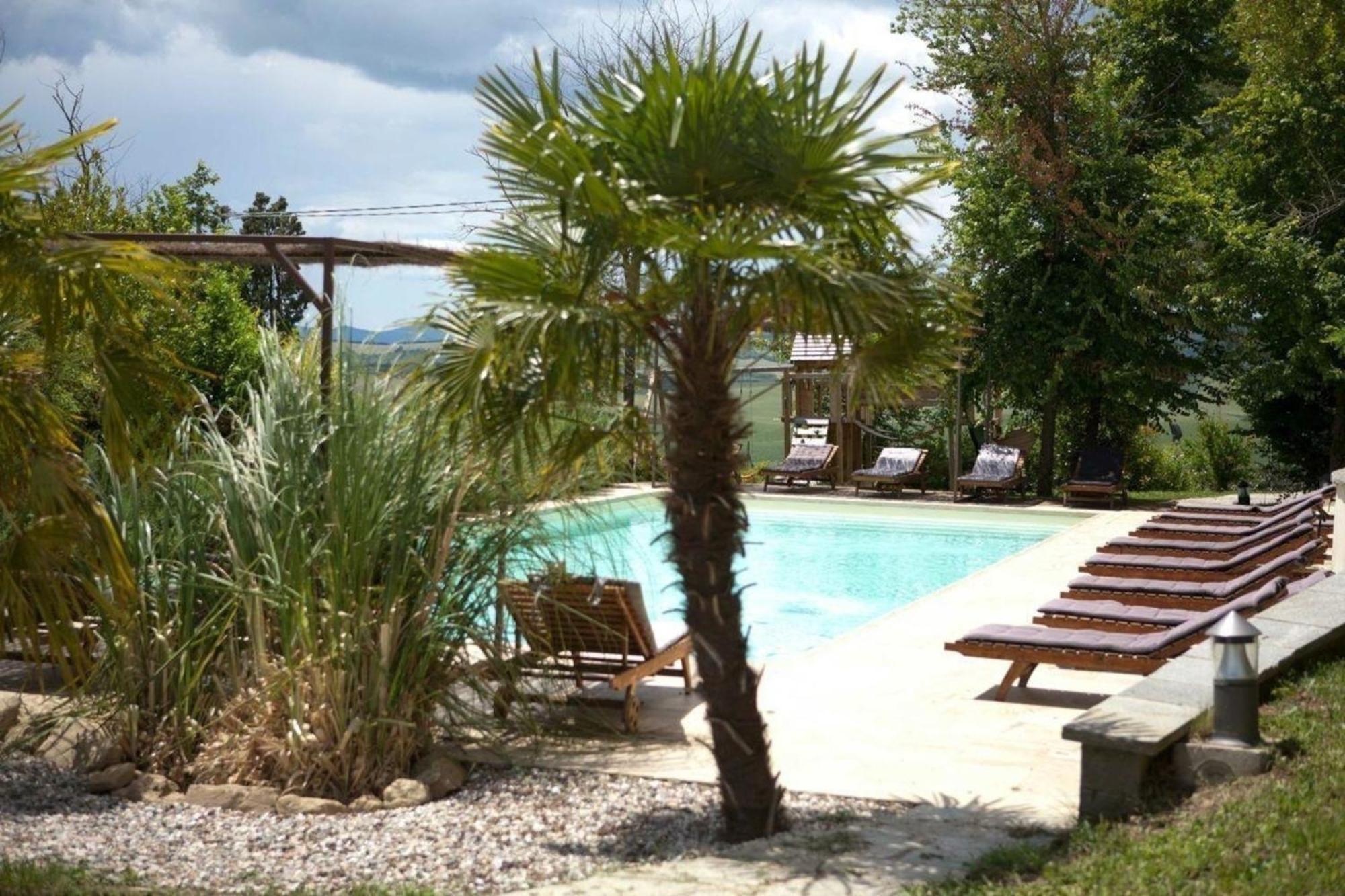 Ferienwohnung In Volterra Mit Garten Exterior foto